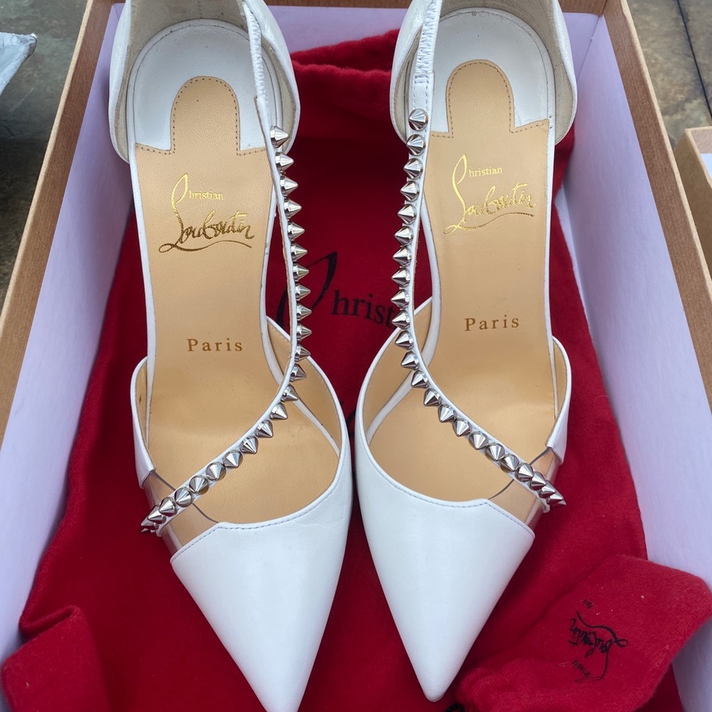SOLD! Christian Louboutin Spike Cross Heels